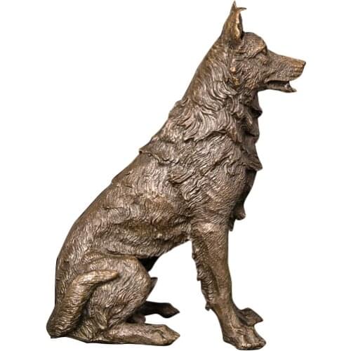 ArtsHom DW-115 Kid Room Decoration Small Dog Statue Sculpture Animal Dog Figurines Art Decor