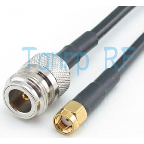 Freeshipping! 6feet RF Pigtail coaxial jumper cable N female jack to RP-SMA male jack 200CM RG58 Wholesale