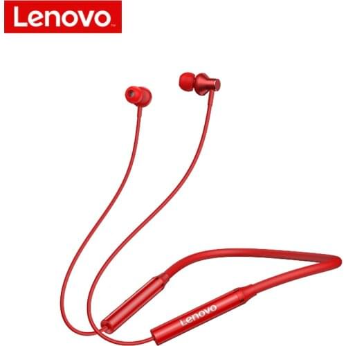 Lenovo Wireless Earphone HE05X Bluetooth 5.0 Headphone IPX5 Waterproof Earplugs Mic HIFI Sound Earbud Magnetic Neckband Headset
