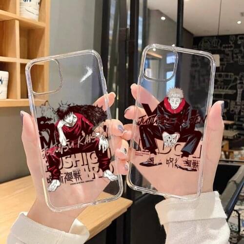 Jujutsu Kaisen Phone Case Transparent soft For iphone 5 5s 5c se 6 6s 7 8 11 12 plus mini x xs xr pro max