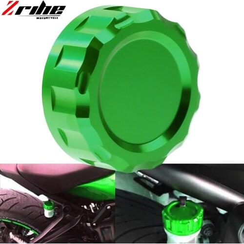 FOR Motorcycle CNC Cylinder Rear Fuel Brake Fluid Reservoir Cover Tank Cap For Z750 Z 750 07-14 Z750R 11-14 Z800 Z 800 13-14