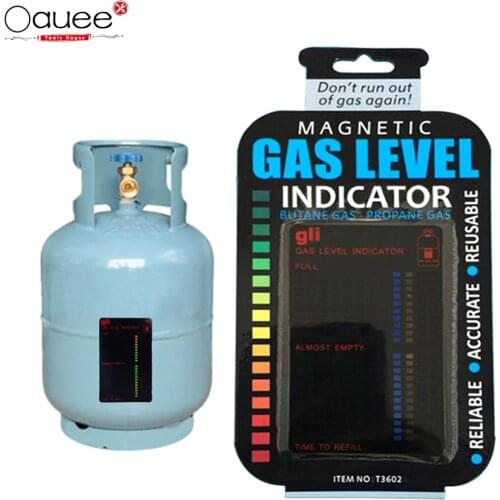 Propane Butane LPG Fuel Gas Tank Level Indicator Magnetic Gauge Caravan Bottle Temperature Measuring Stick Gas Test Sticker