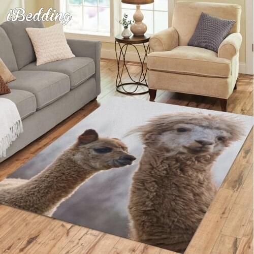 Alpaca Animal Carpet for Large Hoom Living Room Natural Scenery Teenager Bedroom Decoratio Area Rug Floor Mat Bathroom Mats