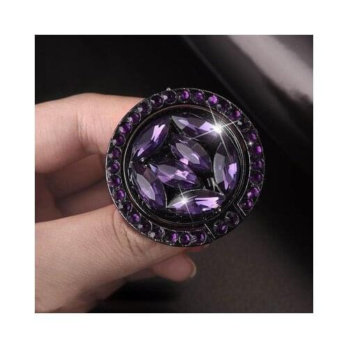 Ring Round Holder for Mobile Phone Socket phone stand For xiaomi redmi Note 7 iphone X XS Max Rhinestone Support Bracket Hand