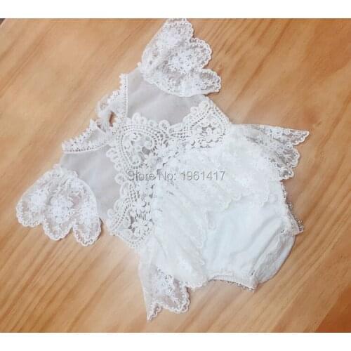 Summer Baby Clothes Infants Baby Party Rompers Newborn Lace Ruffle Petti Romper Toddler Girls Fashion photography Romper Clothes