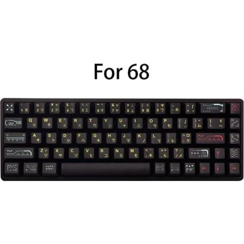 128 Keys PBT Keycaps OEM Profile DYE-SUB for cherry MX Switch 1.5U 1.75U 2U Shift 6.25U Spacebar Mechanical Keyboard