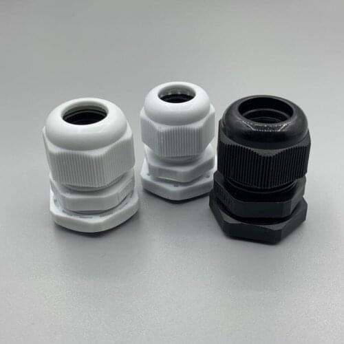 PG7 9 11 13.5 16 19 21 25 Nylon cable waterproof connectors Cable Glands balck