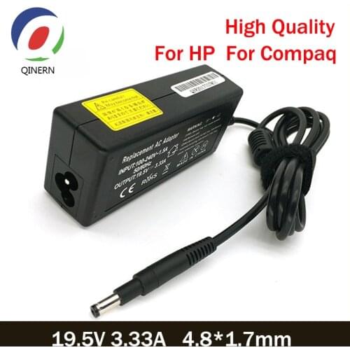 QINERN 19.5V 3.33A 65W 4.8*1.7mm AC Laptop Charger For HP For Compaq 6720s 510 620 G3000 Notebook Power supply Laptop Adapter