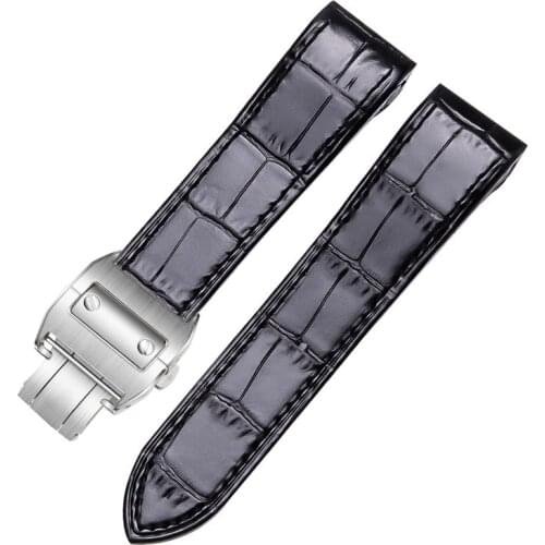High Quality Exquisite Genuine Leather Watch Strap for Cartier Series 20mm Elegant Design 23mm Watchband Bracelet free shipping