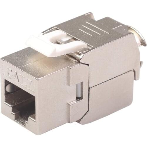 Network Interface,Rj45 Jack Network Cable Interface Rj45 Shielded Keys Tone Ethernet Module Jack Suitable for Cat7 Cable