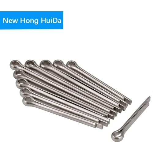 M1 M1.2 M1.5 M2 M2.5 M3 M4 M5 M6 Open U Shape Dowel Split Cotter Pin 304 Stainless Steel GB91 Fastener