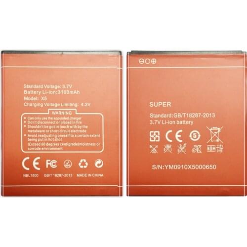 3100mAh Replacement Battery For DOOGEE X5 +Tracking Number