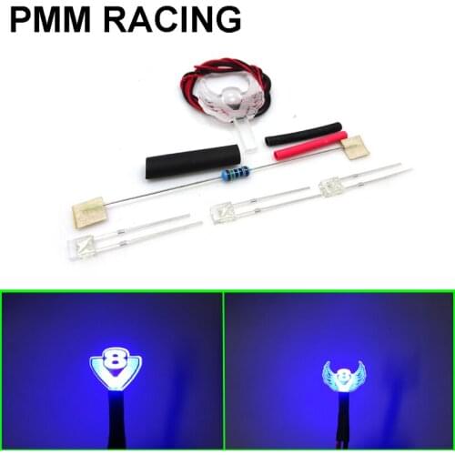 Led Model car Interior decoration lights V8 wing lamp For 1/14 Tamiya RC Truck SCANIA ACTROS MAN TGX AROCS VOLVO Blue Red Green