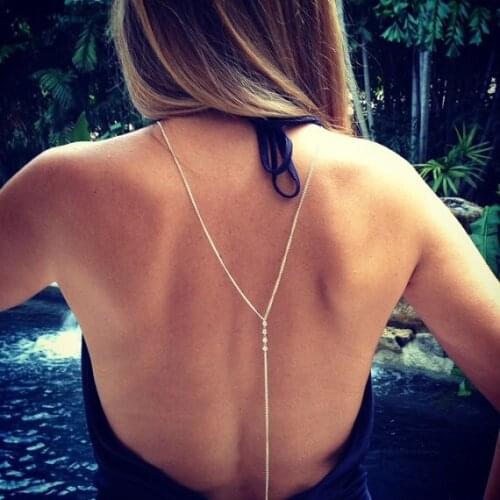 2020 Trendy Sexy Body Chain lovers Summer Beach Simple Beauty Back Chain For women Jewelry Valentines Day Lowest price