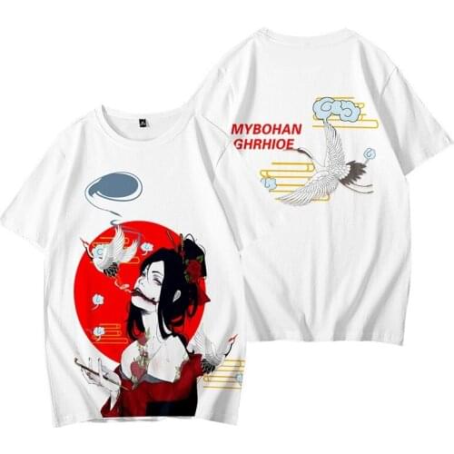 Anime Cos Japanese Huakui T-Shirt Tee Street Student Cotton T-Shirt Tee T Shirt Top