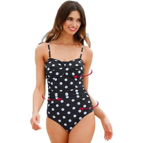 Womens Ruched Bikini Monokini Twist-Front Sweetheart Adjustable Shoulder Straps 1 Piece Swimsuits Medium Leg Cut Bathing Suits