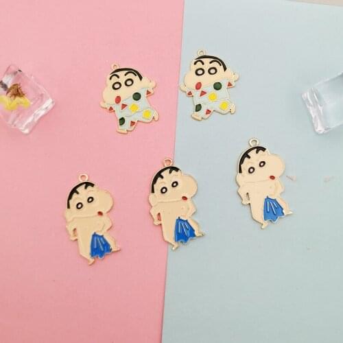 10pcs Cartoon Boy Enamel Charms Pendants Cute Bath Towel Boy Metal Charms DIY Bracelet Earrings For Jewelry Accessories Finding