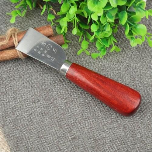 17.5cm Length Steel DIY Handwork Tool Leather Craft Skiving Cutting Knife Right Hand Shovel