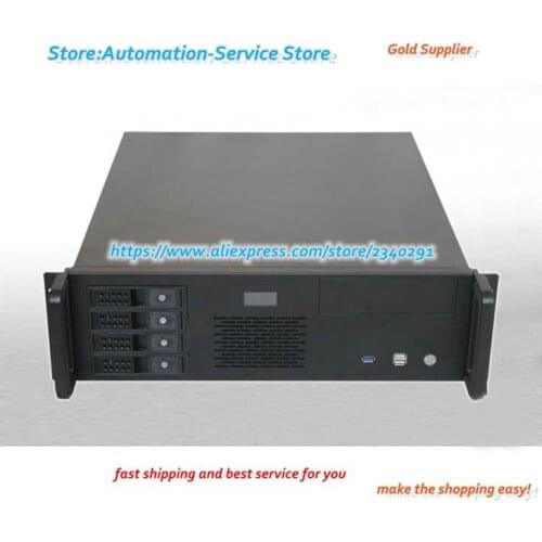 3U Industrial Control Server Chassis Support PC Size Board Hot Plug LCD Real-Time Monitoring USB3.0