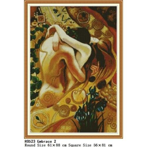 5D Arts Diamond Handmade Diamond Painting Embrace Character Cross Stitch Full Round Drill Square Diamond Embroidery Patterns