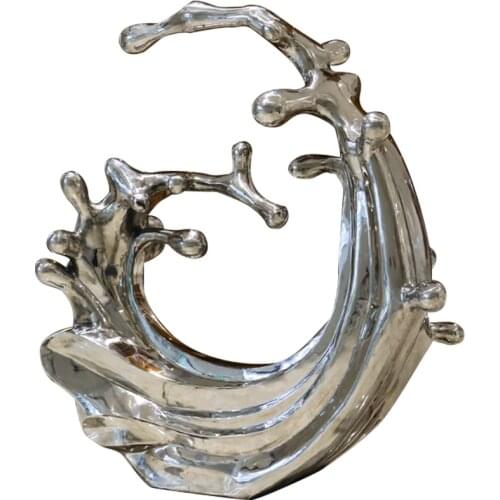 Outdoor large sculpture ornaments stainless steel pool landscaper Art Hotel Sales Department villa outdoor decoration