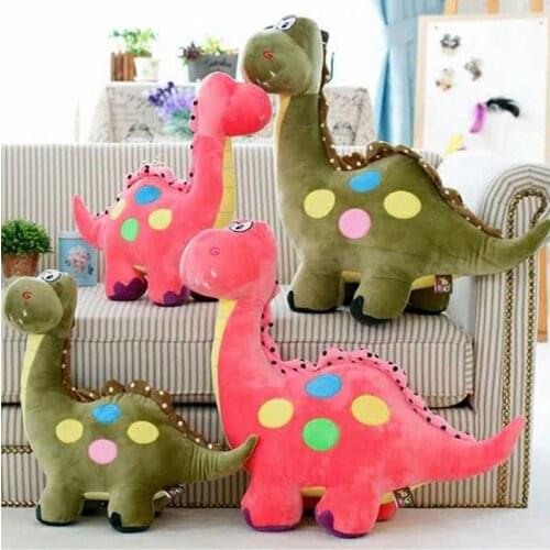 Fancytrader Big Giant Plush Dinosaur Toy Emulational Anime Dinosaur Doll 30inch Red Green Blue Available for Children