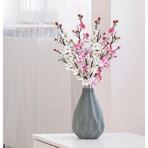 Simulation Theme Decorations Artificial Flowers Plum Blossom Chinese Style Pastoral Wedding Party Living Room Outdoor Silk Cloth