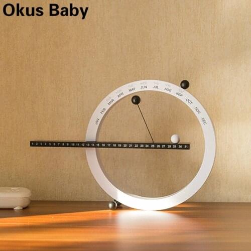 2021 Ins Nordic Style Creative Fashion Time Perpetual Table Calendar Manual Desk Calendario Home Decoration Best Birthday Gift