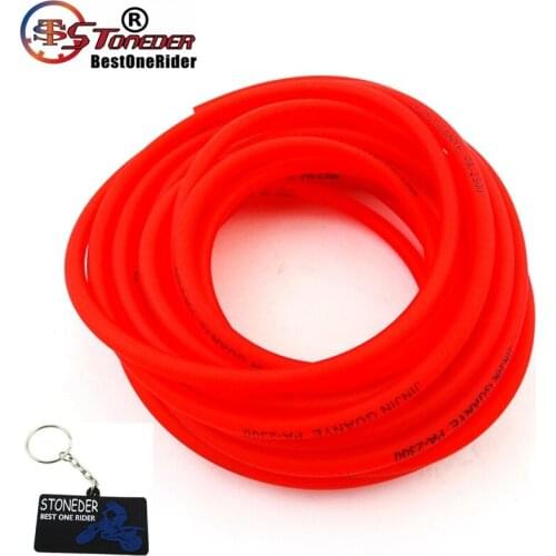 STONEDER Red 9.6 Meters 5mm Gas Fuel Hose Line Pipe Tube For Pit Dirt Motor Bike Motorcycle ATV Quad Go Kart Motocross Buggy