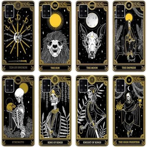 The Marigold Tarot Soft Case for Samsung Galaxy A12 A02 A03S A21S A22 A32 A52 A72 A82 Quantum 2 S21 Plus FE Ultra M02S M12 Cover