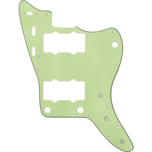 FLEOR Mint Green JM Guitar Pickguard Scratch Plate 3Ply for Jazzmaster Style Guitar Accessories