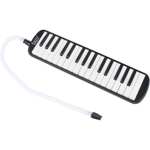 New 32 Keys Melodica w / Carrying Bag Mouthpiece Black Pink