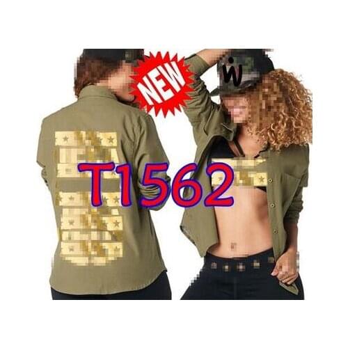 New arrivel Jefa Button Down long sleeve shirts with shirt collar women clothes top t shirt T1562