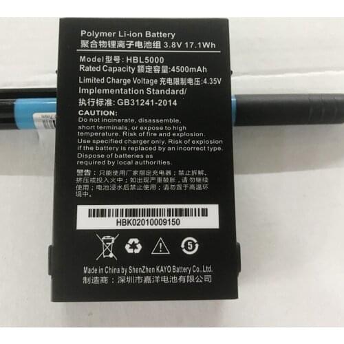 New 3.8V 4500mAh HBL5000 Battery for Urovo i6000S i6100S V5000 PDA
