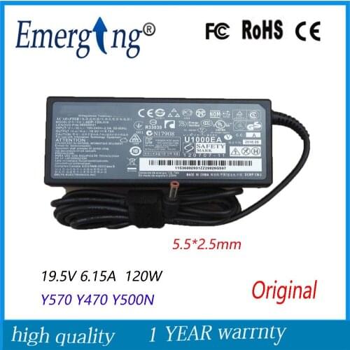 19.5V 6.15A 120W 5.5*2.5mm New Original AC Laptop Adapter For Lenovo ALL-In-one B300 C305 B305C3R C340 Y570 Y470