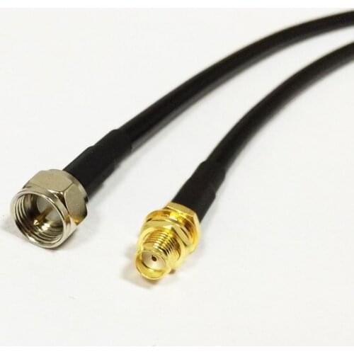 New SMA Female Jack Connector Switch F Male Plug Convertor RG58 Wholesale Fast Ship 100CM 40"Adapter