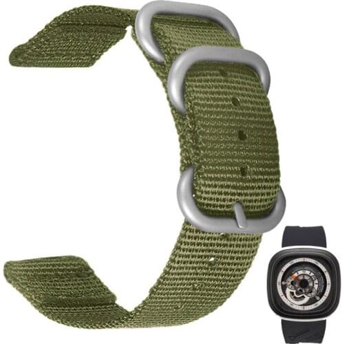 Nylon Watch band for Seven Fridays diesel watch strap 28mm Sports Breathable Wrist strap with tool Black Armygreen Bracelet