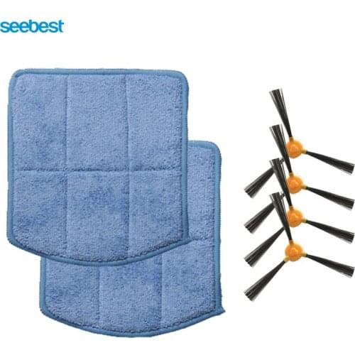 Seebest MOMO 4.0 E630 Robot Vacuum Cleaner Spare Parts Mop 2pcs and Side Brush 4pcs