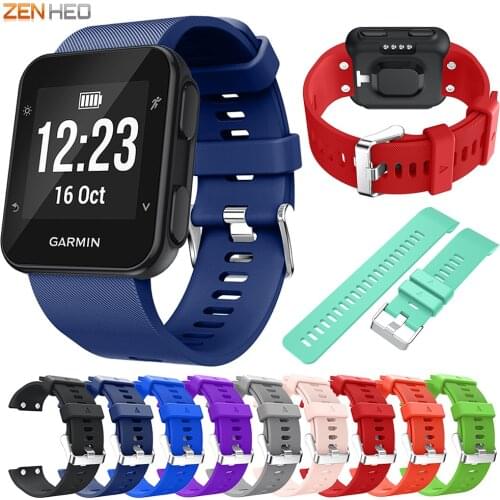 Silicone Bracelet Strap For Garmin Forerunner 35 Replacement Wristband Belt For Forerunner 30/35 Watch Band