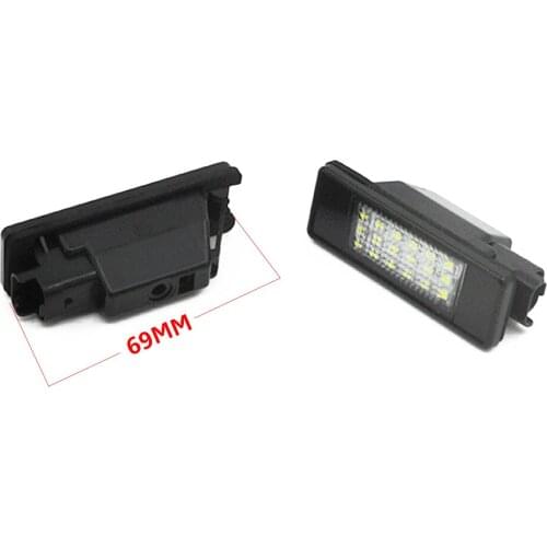 LED SMD License Plate Light For CITROEN C2 3D/C3 5D/C4 3D/C4 5D/C5 4D/C5 5D/C6 4D/C8 4D DS3 3D