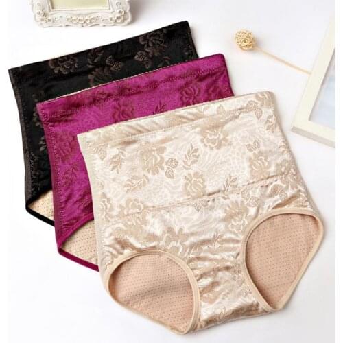 Woman underwear Waistline high-waist panty Waist carry buttock briefs