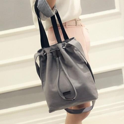 New Women Canvas Shoulder & Crossboday Bag Ladies Canvas Tote Handbag Cotton Shopping Bag Messenger Bags Large Capacity