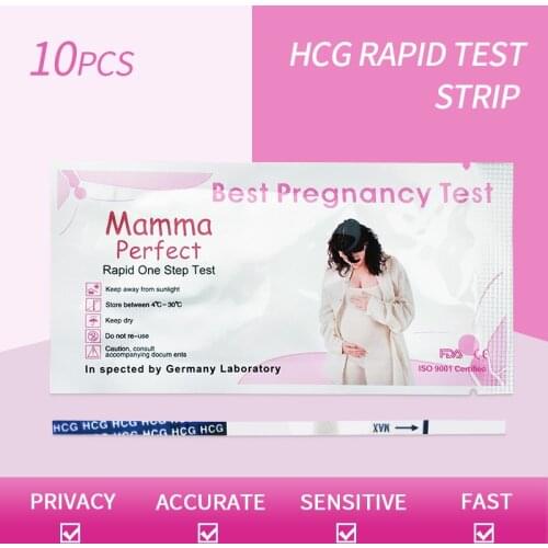 10PCS Pregnancy Urine Test Strip Ovulation LH Test Strip kit Rapid Test Household Feminine Care