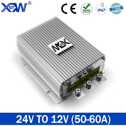 24V to 12V 50A 600W Power Buck Module Car Step Down DC/DC Converter Voltage Regulator Reducer, DC DC Converter for Car Golf CE
