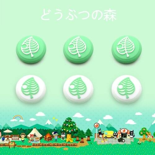 4pcs Silicone Thumb Grips Durable Lightweight Game Playing Analog Stick Covers Elements for Nintendo Switch / Lite