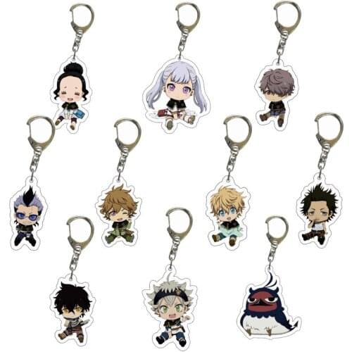 Black Clover Asta Yuno Grinbellor acrylic Keychain Llavero pendant