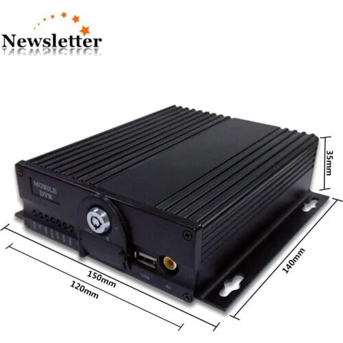 Truck bus AHD 1080P Double SD Card Mobile DVR 4CH bus car taxi vehicle MDVR with local overspeed alarm trigger featuer