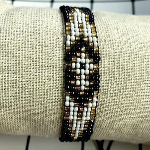 BLUESTAR Rice Bead Charm Bracelets eye design String Braided Bracelets Friendship Love bangle vintage jewelry