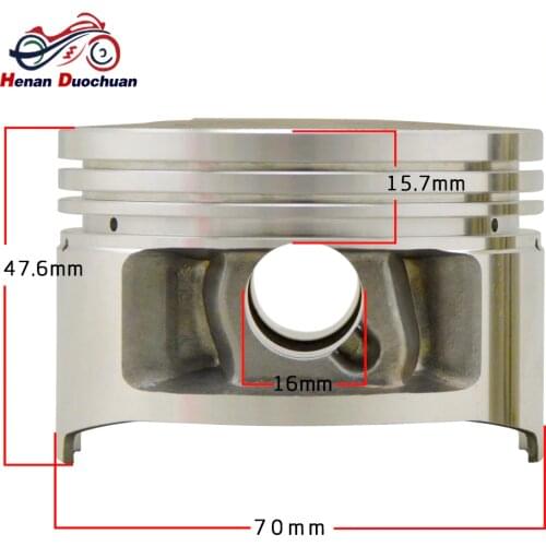 For Yamaha XT225 Serow 85-07 TW225E 02-07 Engine Assembly Parts STD 70 70.25 70.5 70.75 71mm PIN 16MM Motorcycle Pistons Rings d