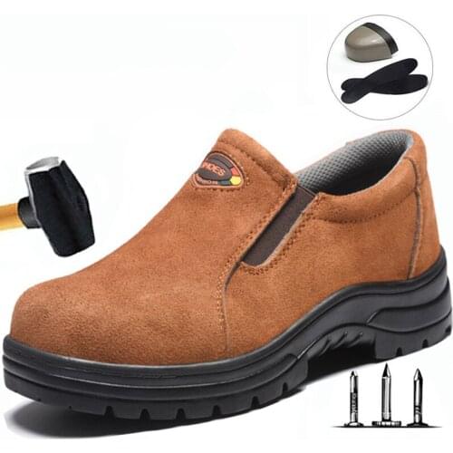 Breathable Protective Shoes Anti-Smashing And Puncture-Proof Safety Shoes Non-Slip Wear-Resistant Work Protective Shoes Male